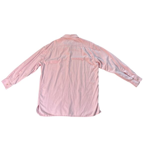 Ermenegildo Zegna Shirt Casual Luxury Pink Long‎ Sleeve Italy XL - Picture 7 of 8